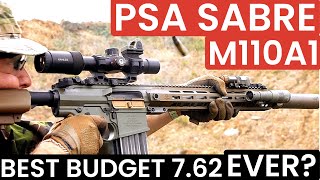 PSA M110a1 SABRE  762 Budget Battle Rifle [upl. by Attebasile]