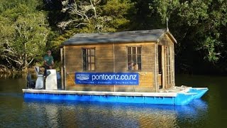 DIY Pontoon Tiny Houses [upl. by Eylk]