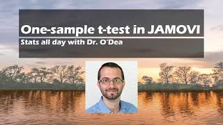 One Sample ttest in JAMOVI [upl. by Elliot]