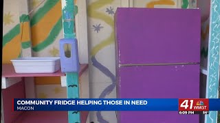 Macon Community Fridge Supports Families During Winter Break [upl. by Rashida]