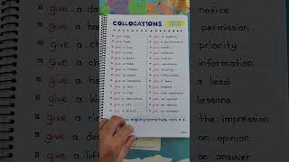 Collocations List in English Modal Verbs Handwriting Notes english grammar learnenglish [upl. by Torosian]