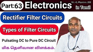 Rectifier Filter circuits and types in tamil [upl. by Aicilaanna]