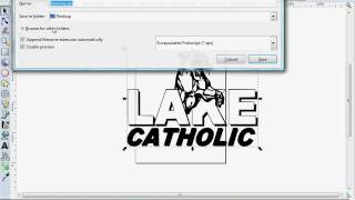 how to vectorize and cut in inkscape to sign blazer [upl. by Nevs86]