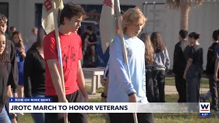 JROTC cadets prepare for Cape Coral Veterans Day Parade [upl. by Valma]