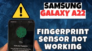 How to Fix Fingerprint not Working Samsung Galaxy A22 [upl. by Ativ]