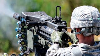 Mk 19 Grenade Launcher  Gunnery Exercises [upl. by Ahsiekit420]