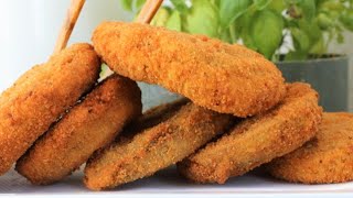 MELANZANE FRITTE RIPIENE al formaggio ricetta melanzane ripiene al formaggio Melanzane panate [upl. by Chuah]