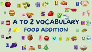 A TO Z Food Vocabulary  A TO Z vocabulary  Food addition   Smart KidsTV [upl. by Body55]