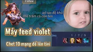 Trâm anh gặp phải máy feed violet chục mang đòi lên tizi  Top 1 natalya VN [upl. by Ainotna270]