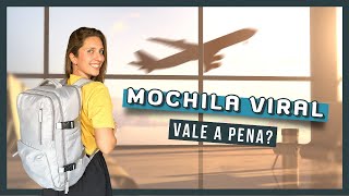 MELHOR MOCHILA PARA VIAJAR DE AVIÃO  Essa mochila viral promete e entrega tudo [upl. by Eram]