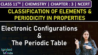 Class 11th Chemistry  Electronic Configurations of Elements amp The Periodic Table  Chapter 3 [upl. by Aynav293]