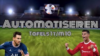 Automatiseren tafels tm 10 voetbal  Meester Jelle [upl. by Whitney605]