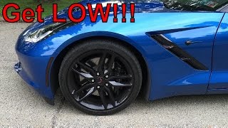 Lower Your Car for FREE  C7 Corvette DIY [upl. by Ignace142]