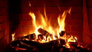 Burning Fireplace Screensaver  10 hours relaxation Full HD [upl. by Onez]