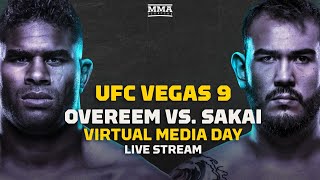 UFC Vegas 9 Alistair Overeem vs Augusto Sakai Virtual Media Day Live Stream  MMA Fighting [upl. by Asenad]