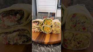 🌯3 OPCIONES DE RELLENOS DE WRAPS OVOLACTO VEGETARIANO Y VEGANO🌯 wraps rellenosdewraps [upl. by Yves]