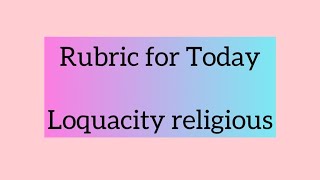 Rubric for Today  Loquacity religious subjects about  Dr Neelam Avtar Singh [upl. by Yrdnal944]