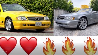 AMG VS BRABUS R129 V12 73L  WHAT IS THE BEST MERCEDES SL IN THE WORLD  r129 sl63amg [upl. by Ellierim]