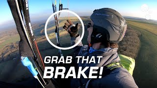 Paraglider Control Grab that brake [upl. by Ormand]