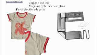 Aparelhos e acabamentos para costura  Hruschka  aparelhos máquina de costura [upl. by Geraldina222]