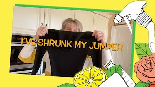 How to Fix a Jumper Youve Shrunk in the Wash  Green Living Made Easy by Nancy Birtwhistle [upl. by Pearlman]