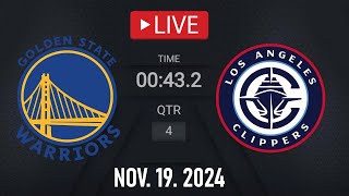 Golden State Warriors vs LA Clippers LIVE  November 19 2024  Clippers vs Warriors LIVE NBA 2K25 [upl. by Aivila]