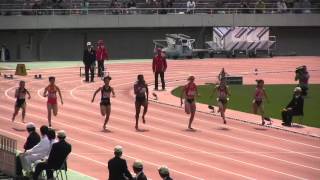 2013織田幹雄記念陸上 女子100m A決勝 Aleen BAILEY 1128 23 [upl. by Agan143]