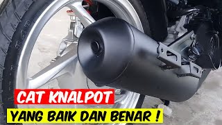 REPAINT KNALPOT PAKAI CAT KALENG   HASIL MEMUASKAN [upl. by Emse]