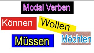 German Modal Verben Können MöchtenWollenSollenMüssenDürfenMögen Making SentencesEasy German [upl. by Older]