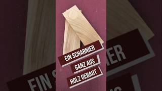 short Ein Scharnier aus Holz  Ohne CNC oder Shaper Origin holzwerken [upl. by Hanikas]