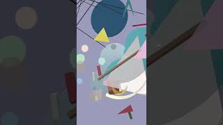 Wassily Kandinsky Violet Green 1926 kandinsky abstractart 3danimation blender [upl. by Ahmar874]