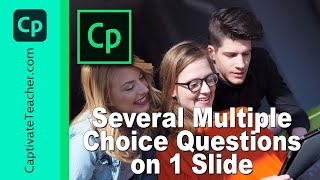 Adobe Captivate  Several Multiple Choice Questions on 1 Slide [upl. by Negiam]