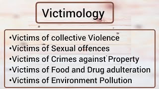 Victimology Types Of Victims part 2 notes llb Lecture [upl. by Newsom303]