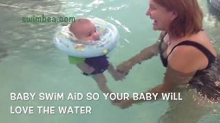 The Baby Swim Neck Ring Float for 3 month not dangerous Benefits baby swimbeacom [upl. by Ellehcil]