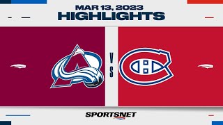 NHL Highlights  Avalanche vs Canadiens  March 13 2023 [upl. by Else]