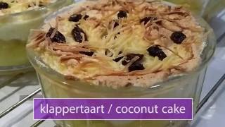 Klappertaart  Coconut Tart  Coconut Cake [upl. by Eannej865]