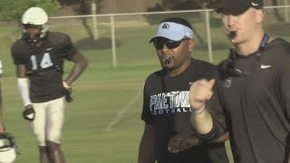 Community calls on Katy ISD to rescind former coachs resignation fire him instead [upl. by Amand]