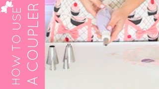 How To Fit a Frosting Piping Bag With a Coupler  Lindsay Ann Bakes [upl. by Yenettirb297]