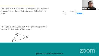 KREISSANKALPXSTD Arithmetic ProgressionS21 [upl. by Suivatram]