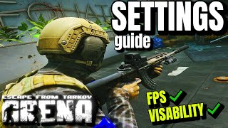 High FPS amp Visibility THE BEST SETTINGS TARKOV ARENA [upl. by Leinahtam]