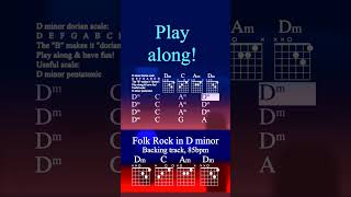 Folk Rock in D minor backing track Practice play along improvise have fun [upl. by Norri910]