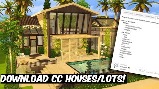 HOW TO INSTALL CUSTOM CONTENT HOUSESLOTS  The Sims 4 Tutorial [upl. by Isabea]