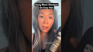 Black Toning Shampoo on Natural Gray Hair naturalgrayhair greyhair grayhair hair silversisters [upl. by Lorena]