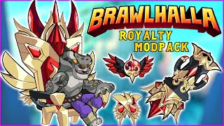 Brawlhalla Royalty • Weapons  UI Theme  More EPIC Mod Pack • 1v1 Gameplay [upl. by Limay]