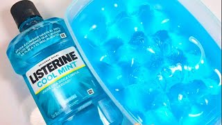 REAL NO GLUE SLIME TEST 💧 Mouthwash Listerine Slime 💧 [upl. by Hilary93]