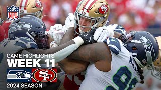 Seattle Seahawks vs San Francisco 49ers Game Highlights  NFL 2024 Season Week 11 [upl. by Cutter]