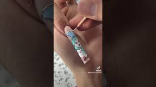 Cute winter nails design ❄️🐻☃️ nails nailart naildesign nailtutorial clarkston [upl. by Nosaes]