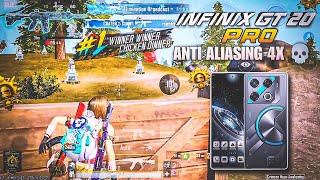 Smooth  90 Fps Gameplay Anti Aliasing 4x 💀  Infinix Gt 20 Pro Bgmi Performance Test 🔥 [upl. by Ordnazil799]