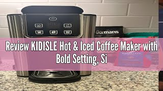 Review KIDISLE Hot amp Iced Coffee Maker with Bold Setting Single Serve Coffee Maker for K Cup and Gr [upl. by Ilise]