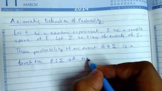 Probability  4 Axiomatic Definition of Probability [upl. by Velick752]